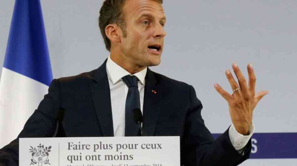 Macron kündigt milliardenschweren Plan gegen Armut an