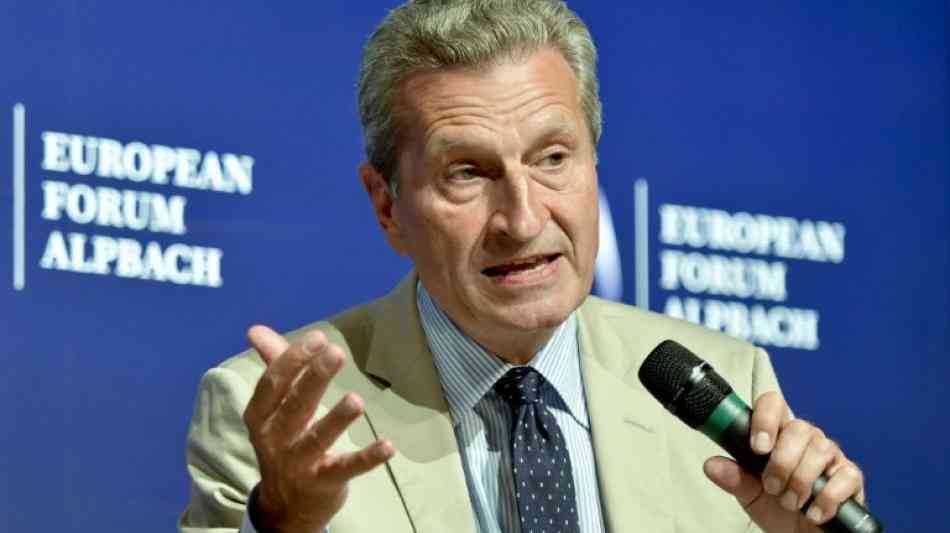 Oettinger hält Italiens Haushalt für "nicht vereinbar" mit EU-Regeln
