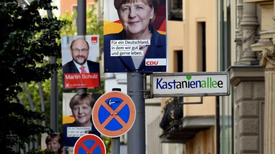 Bundestagswahl 2017 - Umfrage: SPD legt leicht zu