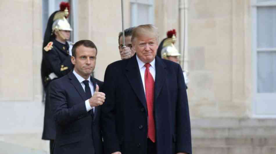 Macron empfängt US-Präsident Trump zu Beratungen in Paris