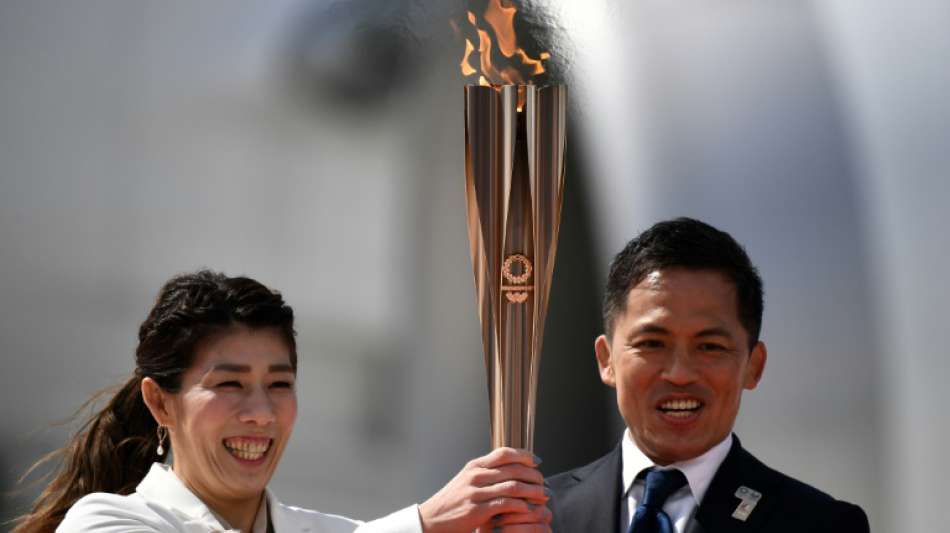 Olympisches Feuer in Japan eingetroffen