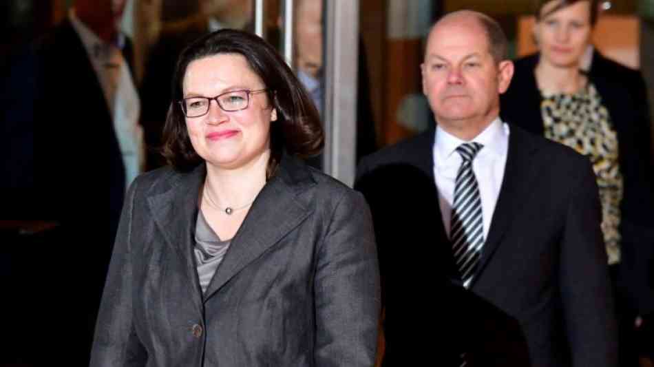 SPD-Spitzengremien nominieren Nahles einstimmig f