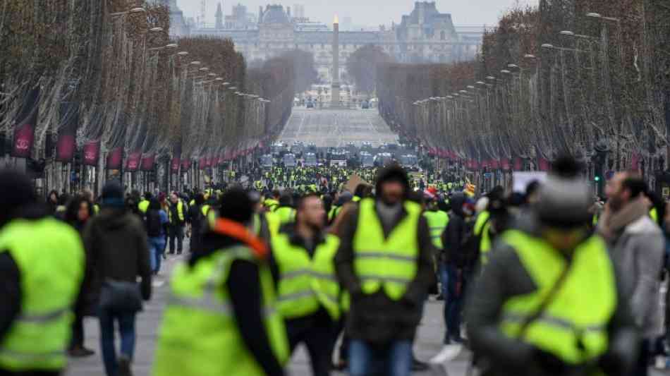 Weniger Demonstranten bei "Gelbwesten"-Protesten in Frankreich