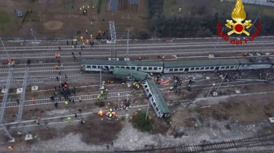 Cremona: Regionalzug bei Mailand entgleist - bisher zwei Tote 