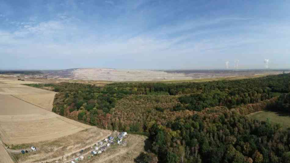 Umweltschützer gegen Abholzung im Hambacher Forst