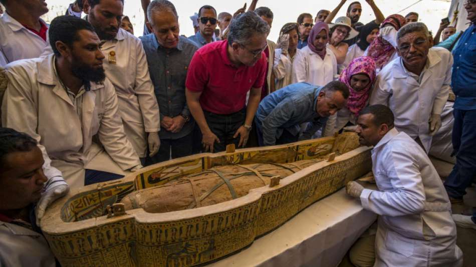 Ägypten präsentiert neu entdeckte Sarkophage in Luxor