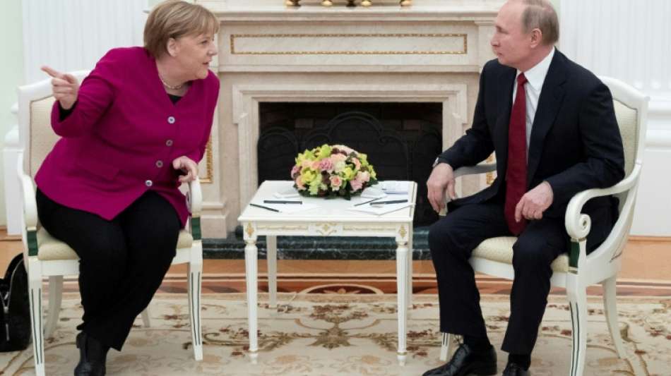 Merkel zu Gesprächen mit Russlands Präsident Putin zusammengetroffen