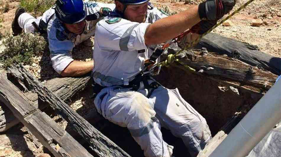 Frau in Australien nach zwei Tagen aus Mine gerettet