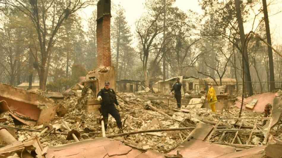 Zahl der Waldbrand-Opfer in Kalifornien auf mindestens 50 gestiegen