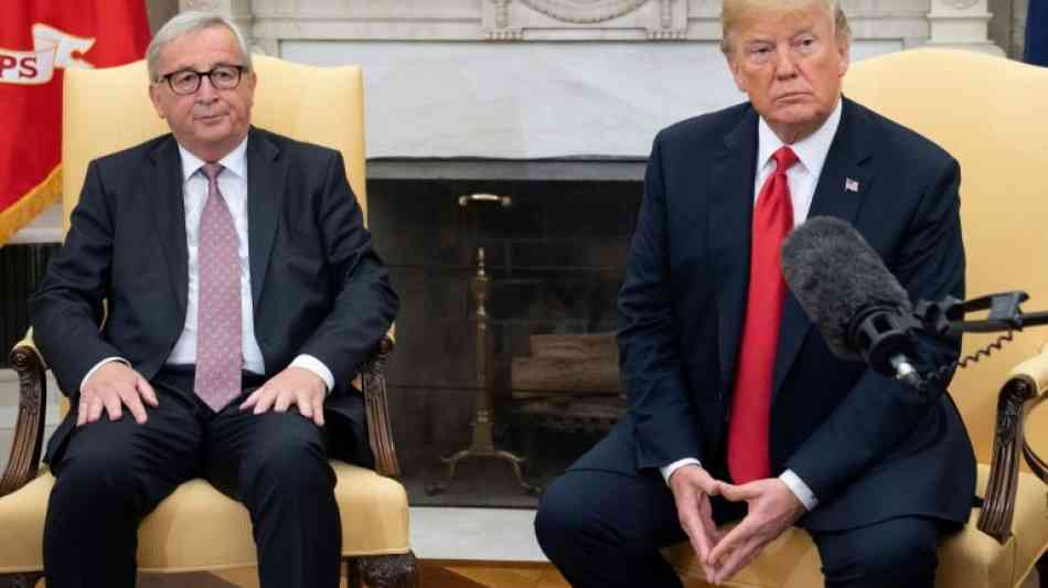 EU: Trump und Jean-Claude Juncker in Gespr