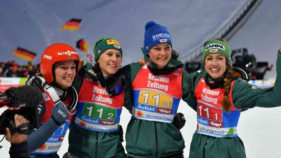 Nächstes Schanzen-Gold: Frauen-Team gewinnt WM-Premiere