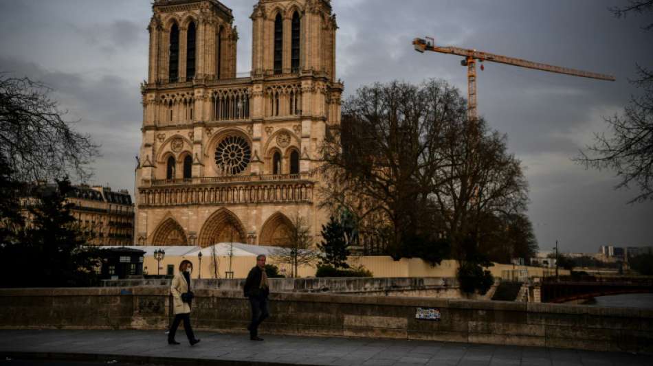 Jahrestag des Großbrands in Kathedrale Notre-Dame