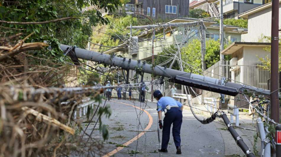 Knapp 80.000 Haushalte eine Woche nach Taifun in Japan immer noch ohne Strom