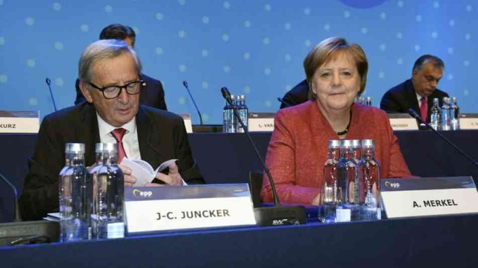 Merkel und EU-Kommissionspräsident Juncker tauschen sich aus