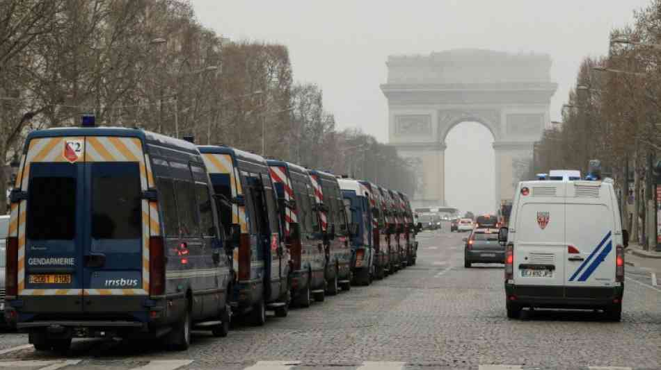 "Gelbwesten"-Proteste auf Champs-Elysées am Samstag erneut verboten