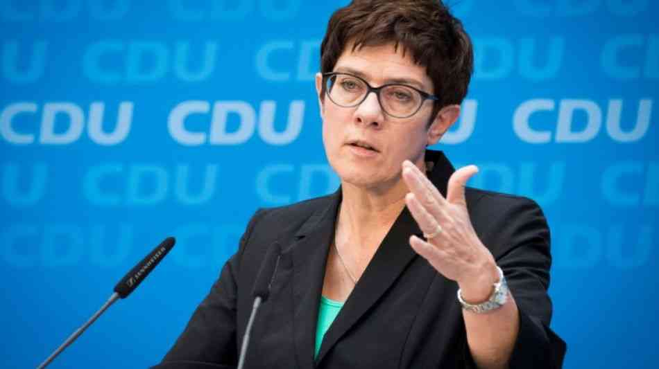 Kramp-Karrenbauer will sich kommende Woche zu Kandidatur für CDU-Vorsitz erklären