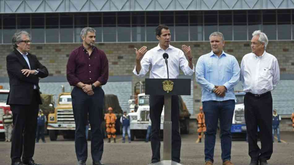 Guaidó: Humanitäre Hilfe für Venezuela ist auf dem Weg