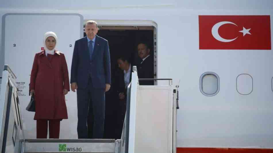 Türkischer Präsident Erdogan zu Deutschlandbesuch in Berlin eingetroffen