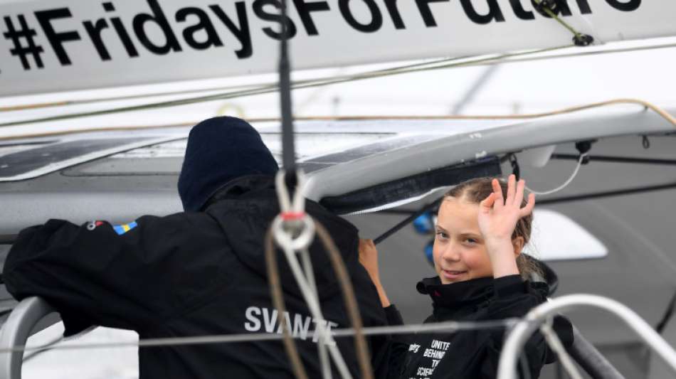 Greta Thunberg nach zweiwöchiger Atlantik-Überquerung in New York angekommen