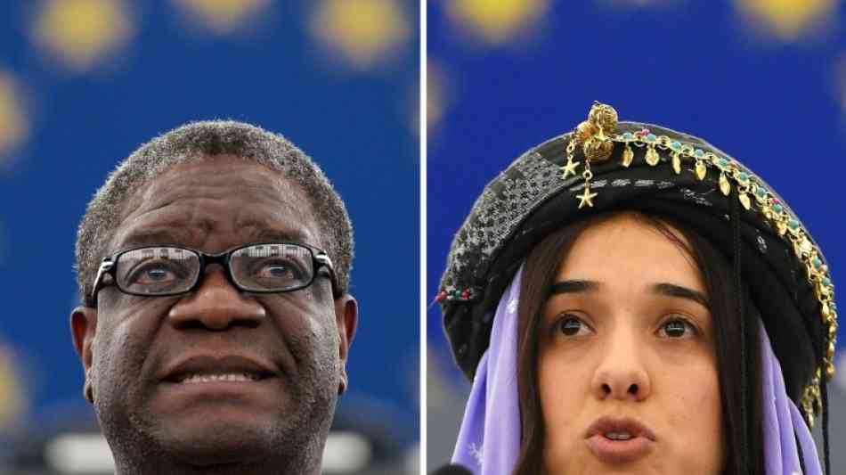 Merkel empfängt diesjährige Friedensnobelpreisträger Murad und Mukwege