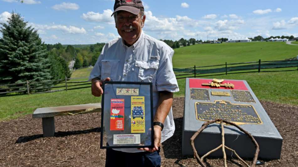 Hippies aus aller Welt feiern 50 Jahre Woodstock