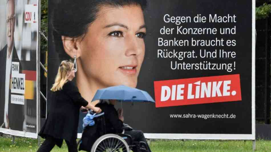 Die Linke ist sich Platz drei im Wahlkampf sicher