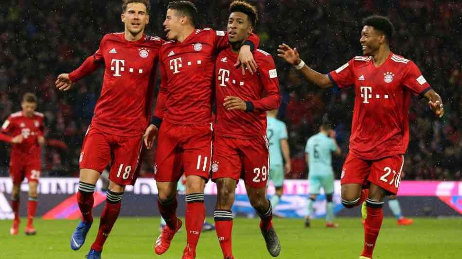 Bayern gut erholt: Machtdemonstration mit James-Dreierpack gegen Mainz