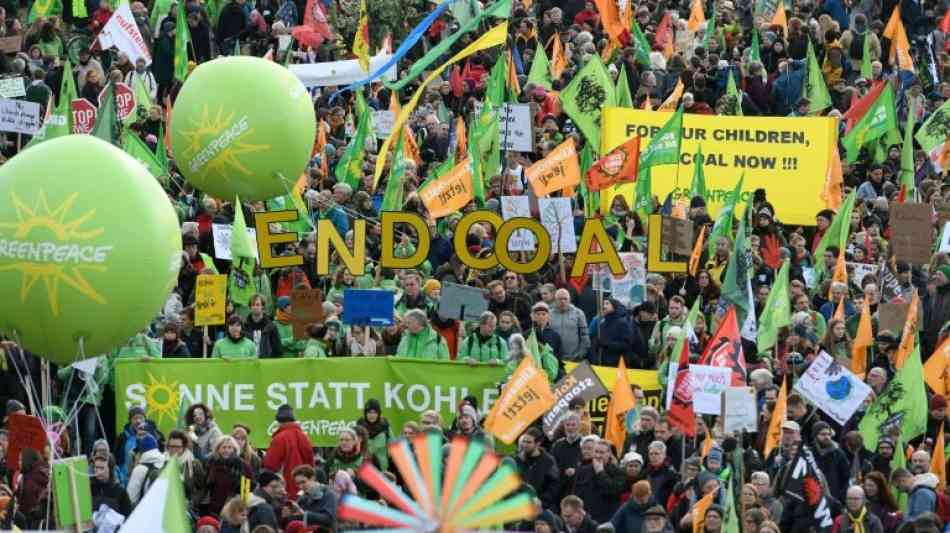 Zehntausende protestieren vor UN-Konferenz gegen Kohle und für das Klima