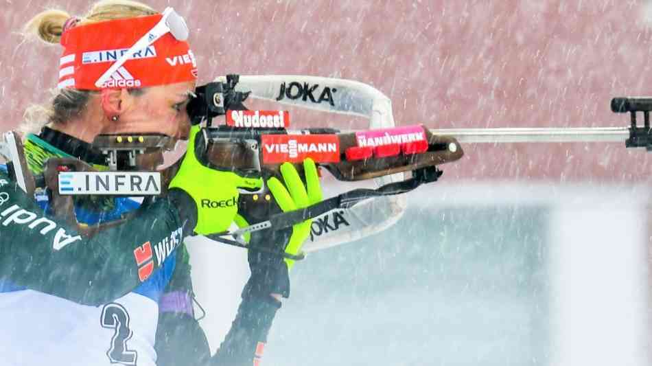 Biathlon: Herrmann bei Kuzmina-Sieg Zweite in der Verfolgung