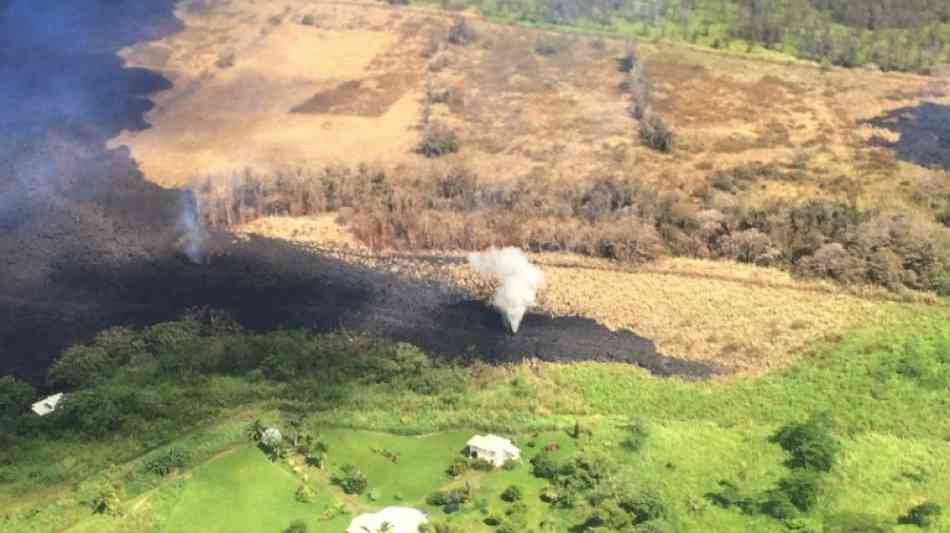 Erneut Alarmstufe rot wegen riesiger Aschewolke des Vulkans Kilauea auf Hawaii