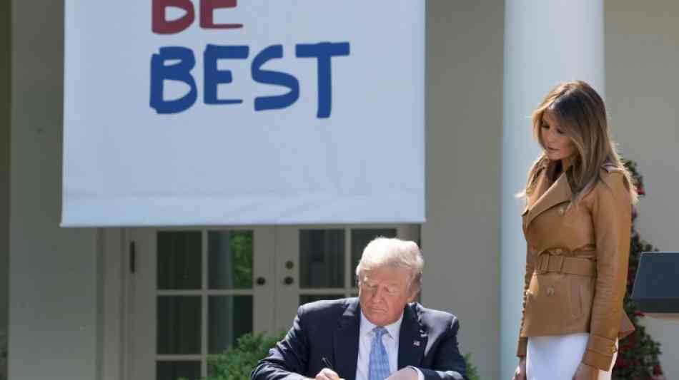 Melania Trump stellt Kampagne zum Umgang von Kindern mit sozialen Medien vor