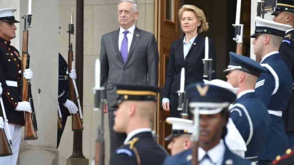 Von der Leyen bekennt sich bei USA-Besuch zu deutlicher Aufstockung von Wehretat