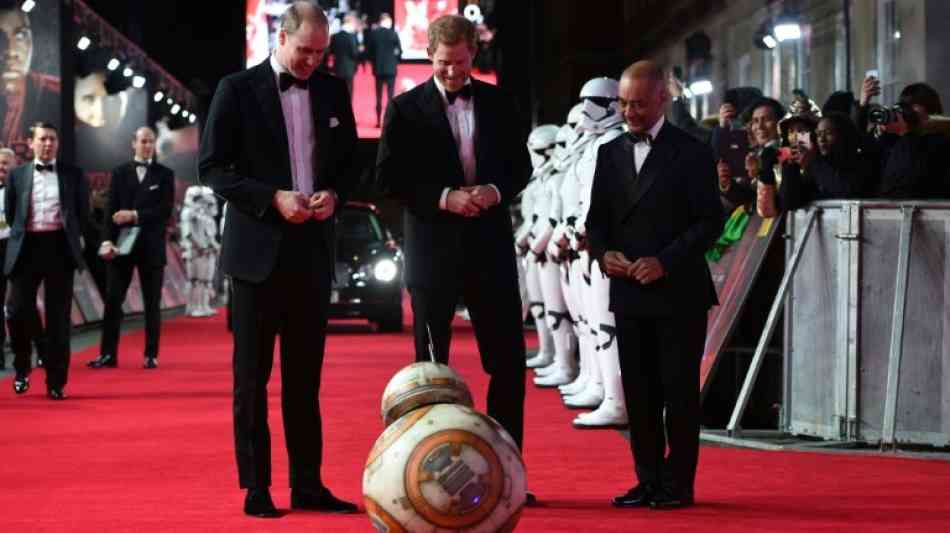 Prinzen und Droide bei "Star-Wars"-Premiere in London