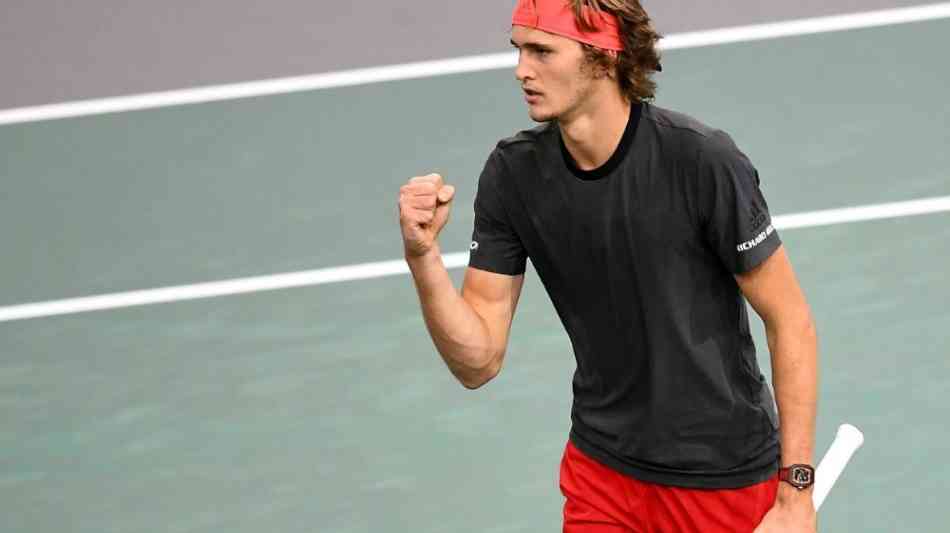 Tennis: Zverev steht beim Masters in Paris erstmals im Viertelfinale