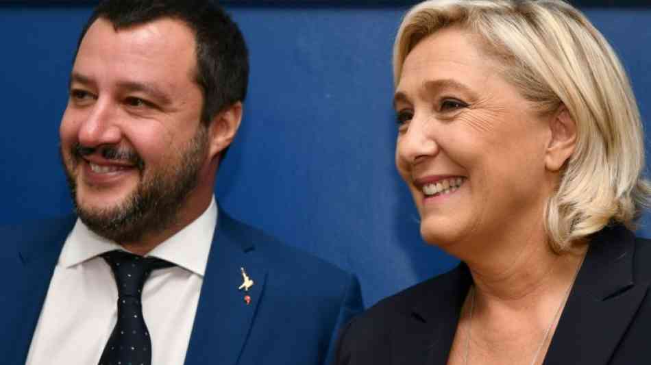 EU-Spitzenpolitiker Le Pen und Salvini starten Kampagne für Europawahl