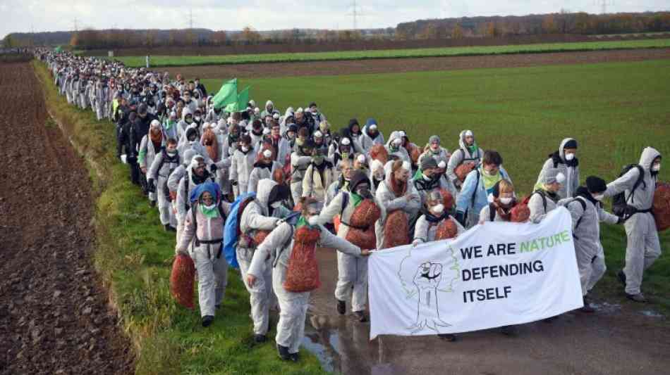 Proteste gegen Braunkohleabbau im rheinischen Tagebaurevier