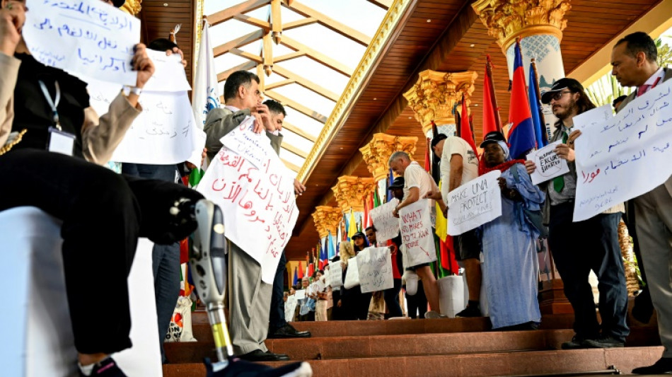  Cambodge: manifestation contre la livraison de mines américaines à l'Ukraine 