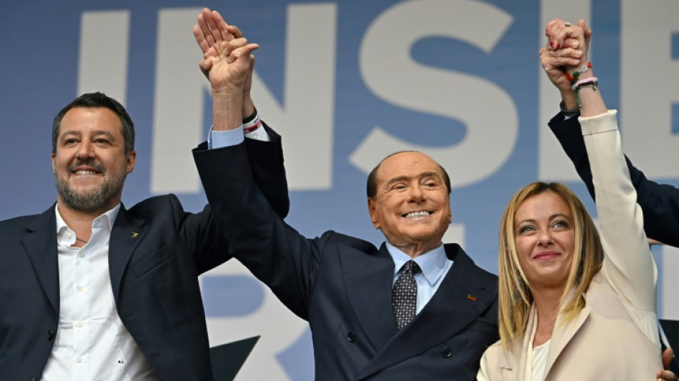 Italienische Rechte schwören sich bei Abschlusskundgebung auf Wahlsieg ein