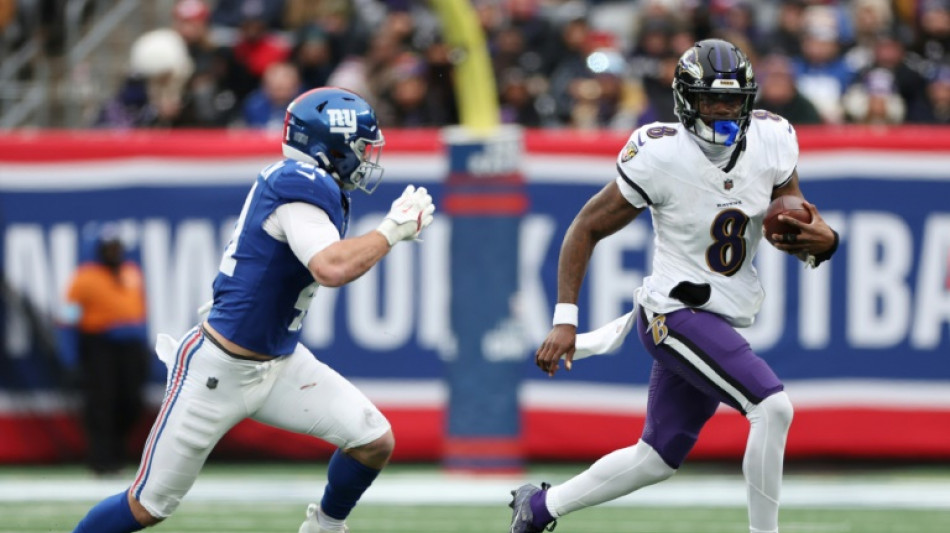 Lamar Jackson lanza cinco touchdowns en el triunfo de los Ravens sobre los Giants en la NFL