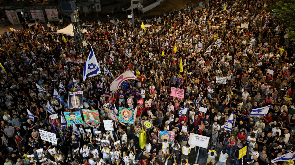 Grande manifestazione questa sera a Tel Aviv