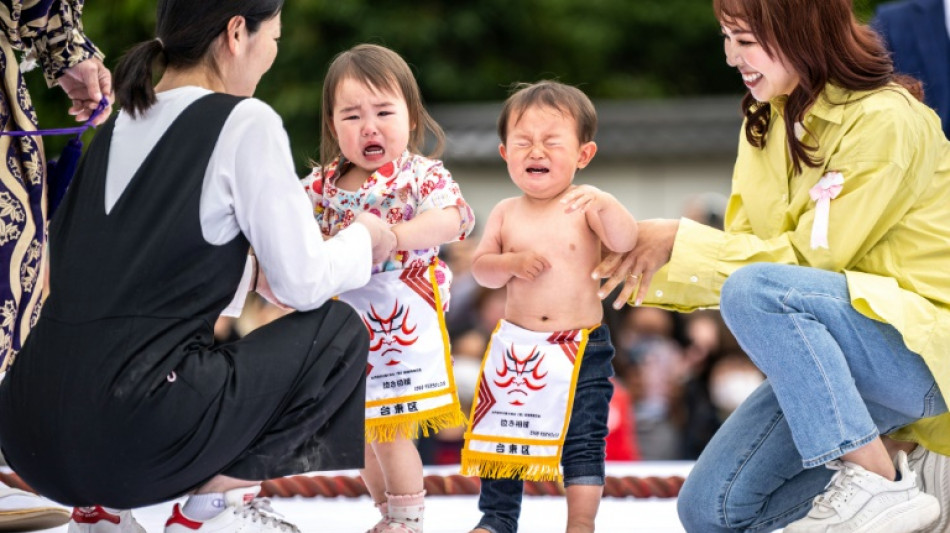 Japan's 'crying baby sumo' festival returns after pandemic