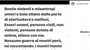 Morgan: 'Oggi piacciono i mostri, se lo fossi vi piacerei'