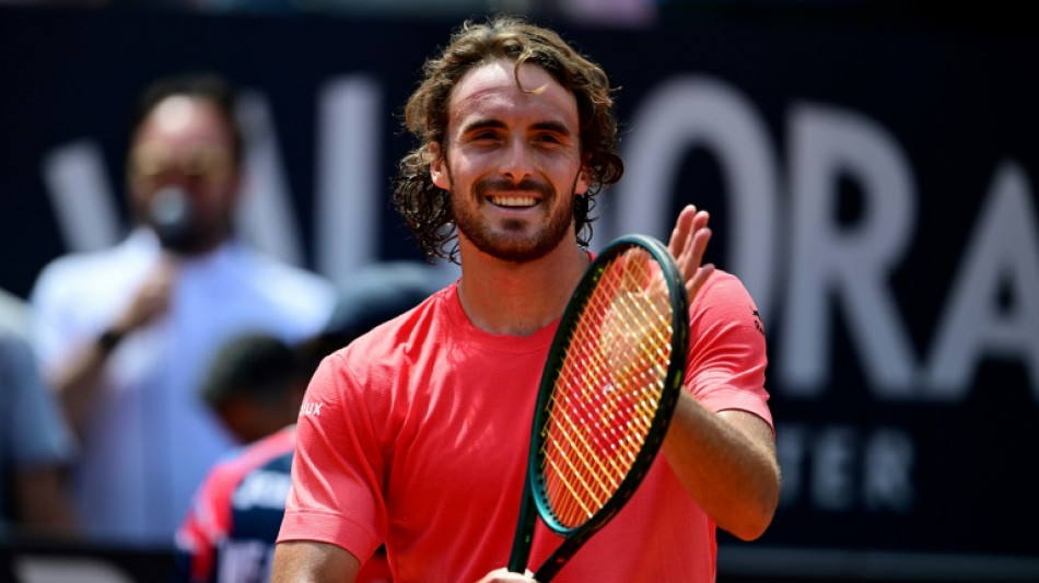 Tennis: Tsitsipas file en 8e de finale à Rome