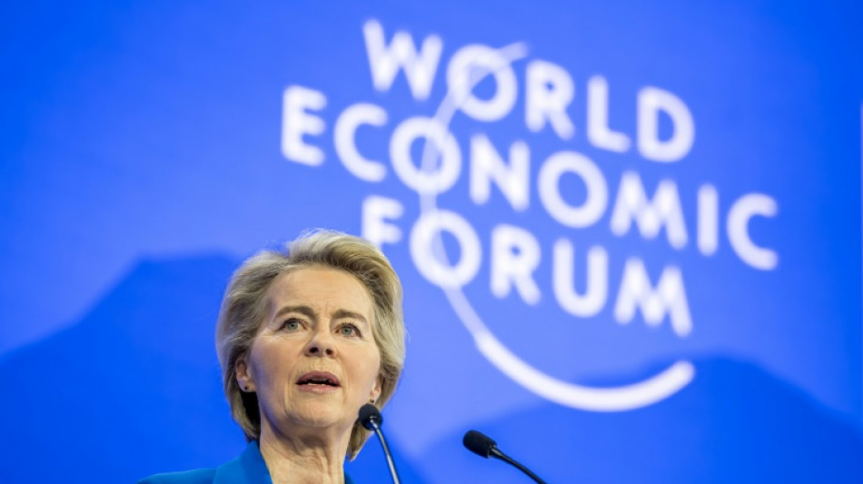 Davos: Von der Leyen für "pragmatischen" Umgang mit Trump