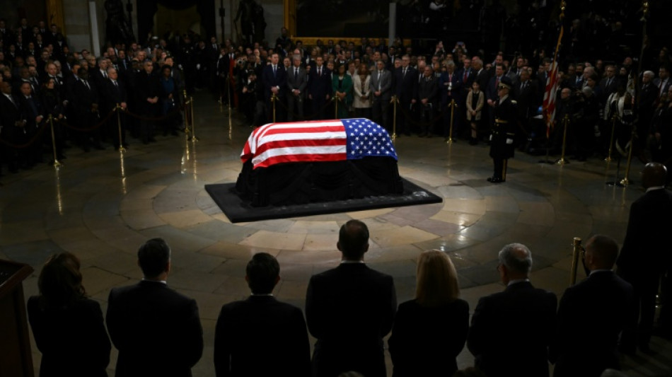 Former US president Carter lies in state after somber Washington procession