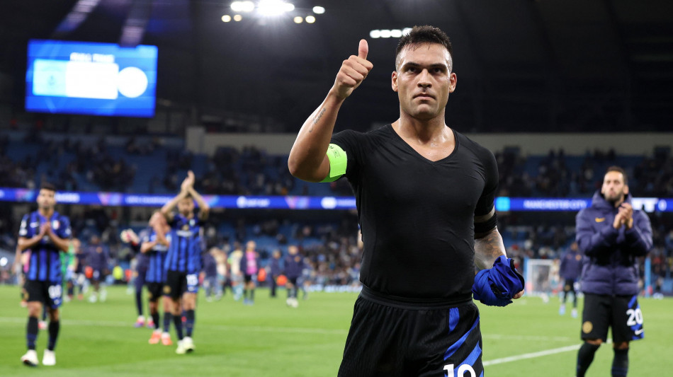  Calcio: Inter tornata a Milano, Lautaro pronto per derby 