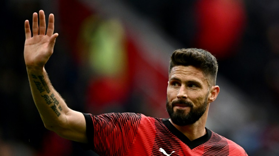 Foot: Olivier Giroud officialise son départ de l'AC Milan pour "le championnat nord-américain" 