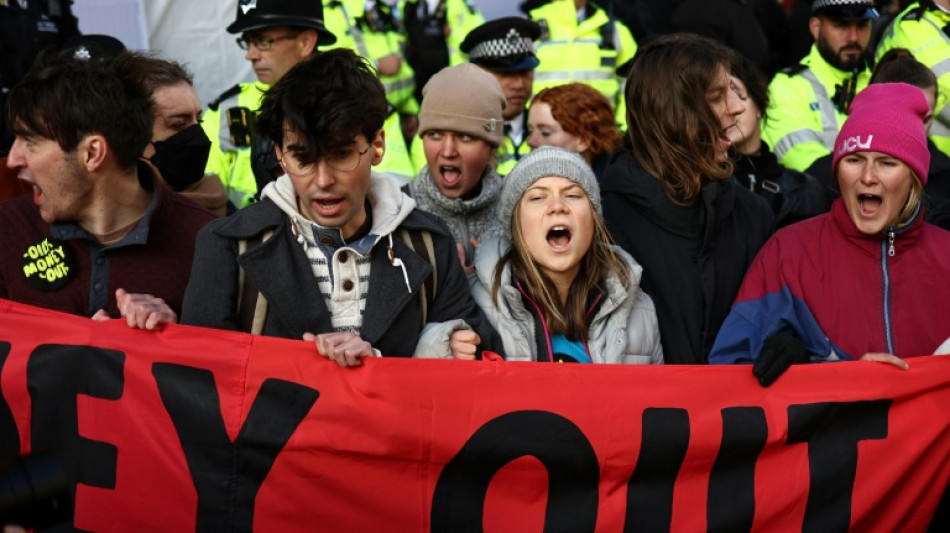 La militante ecologista Greta Thunberg detenida en Londres en una manifestación