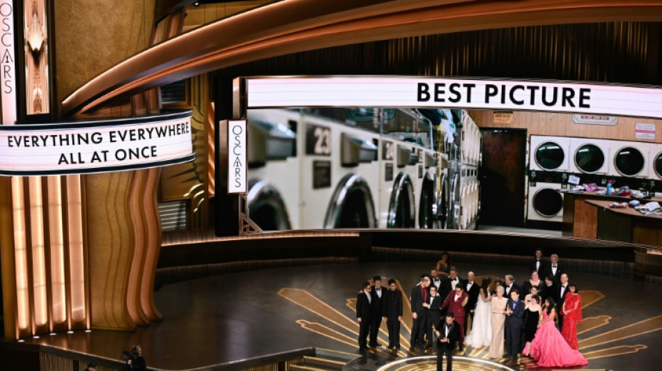 Bizarre, beloved 'Everything Everywhere' wins best picture Oscar