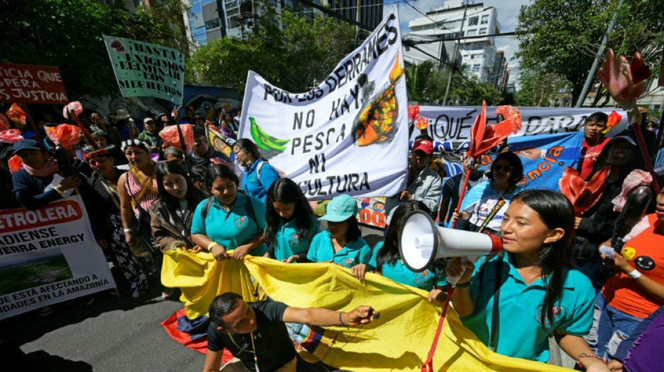 Manifestantes exigem fim de flares para queima de petróleo no Equador